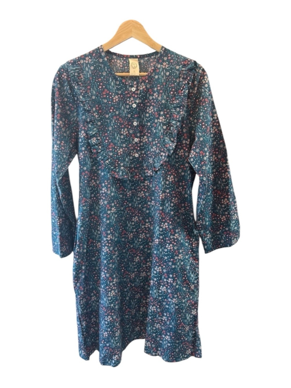 NWOT RARE Printfresh Cottagecore Floral Ruffle Cotton NightGown S